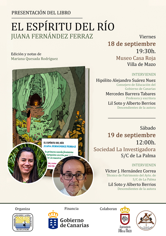 Presentación de la novela utópica «El espíritu del rio», de Juana Fernández Ferraz